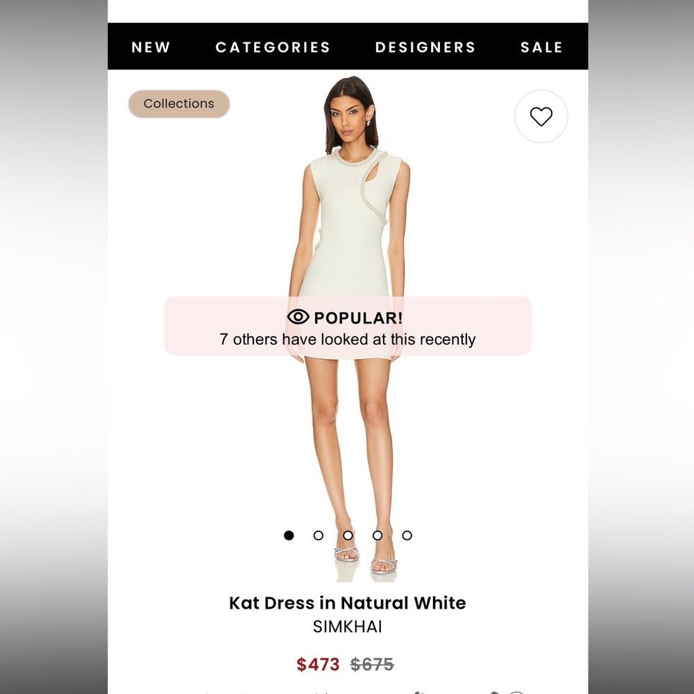 Simkhai - Kat Dress in Natural White